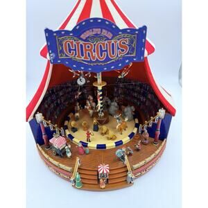 Mr. Christmas World's Fair Gold Label Circus Animated Musical Rare Collectible